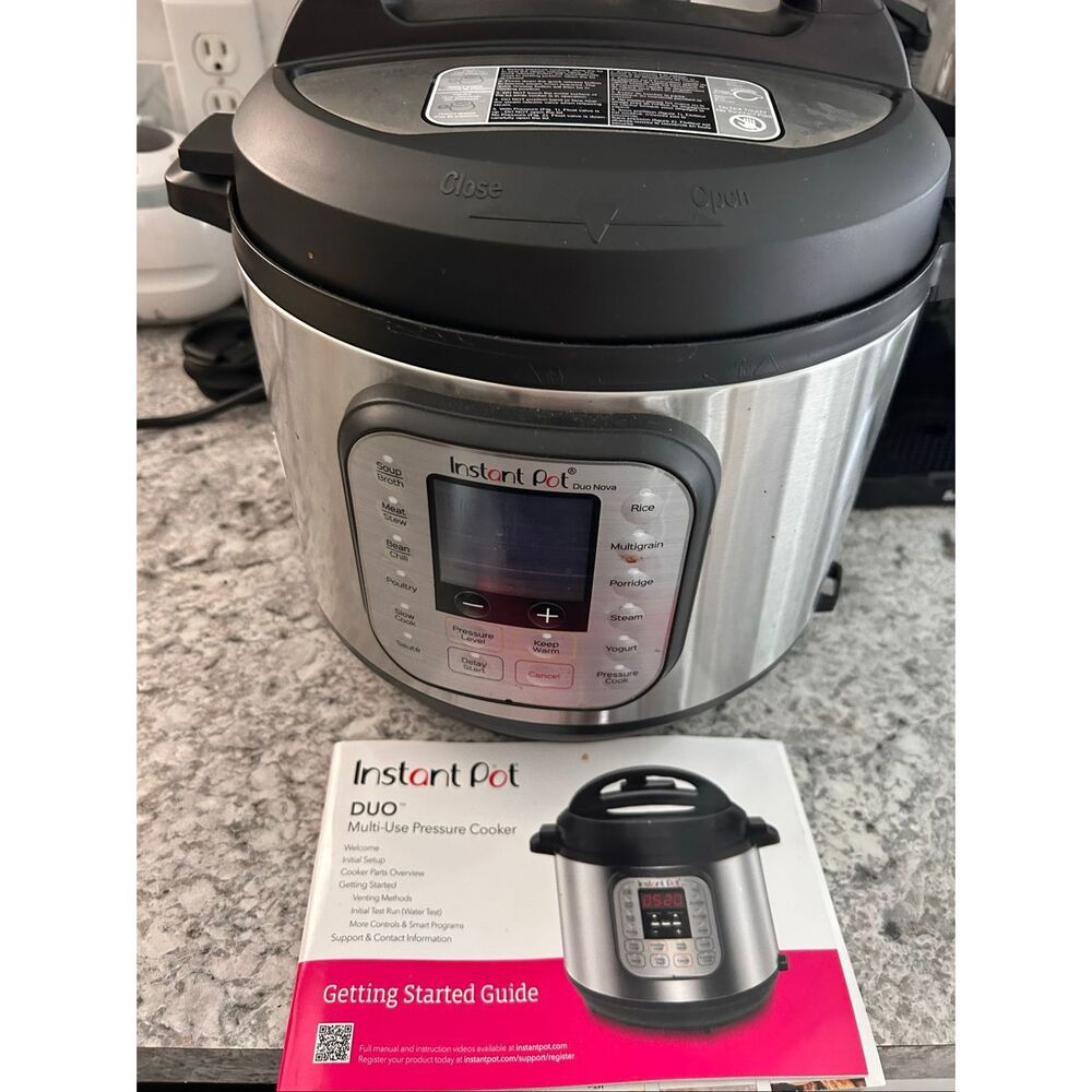 Instant Pot Duo Nova 7-in-1 Electric Pressure Cooker Stainless 8 Qt Black